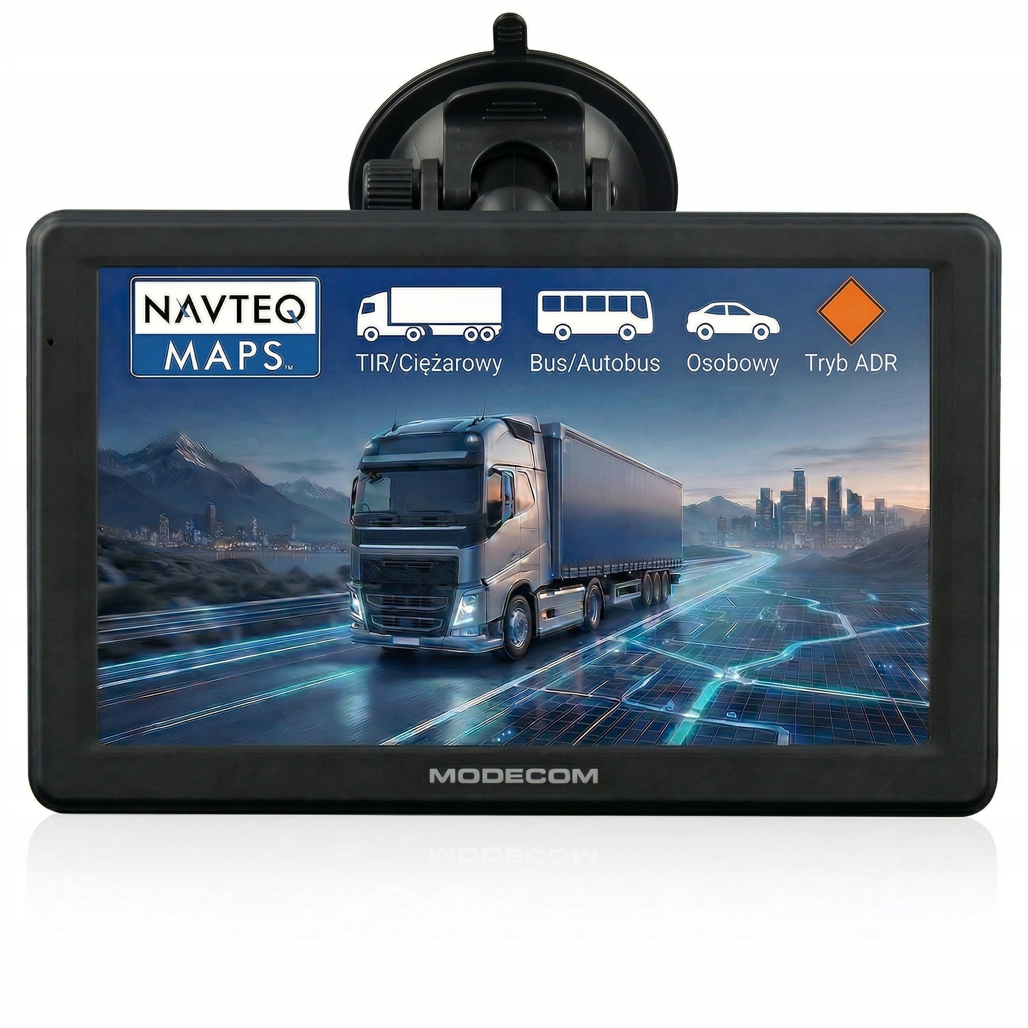 Nawigacja 7 cali dla Ciężarówki Modecom Sx 7.2 mapy Tir Bus Fotoradary 2026