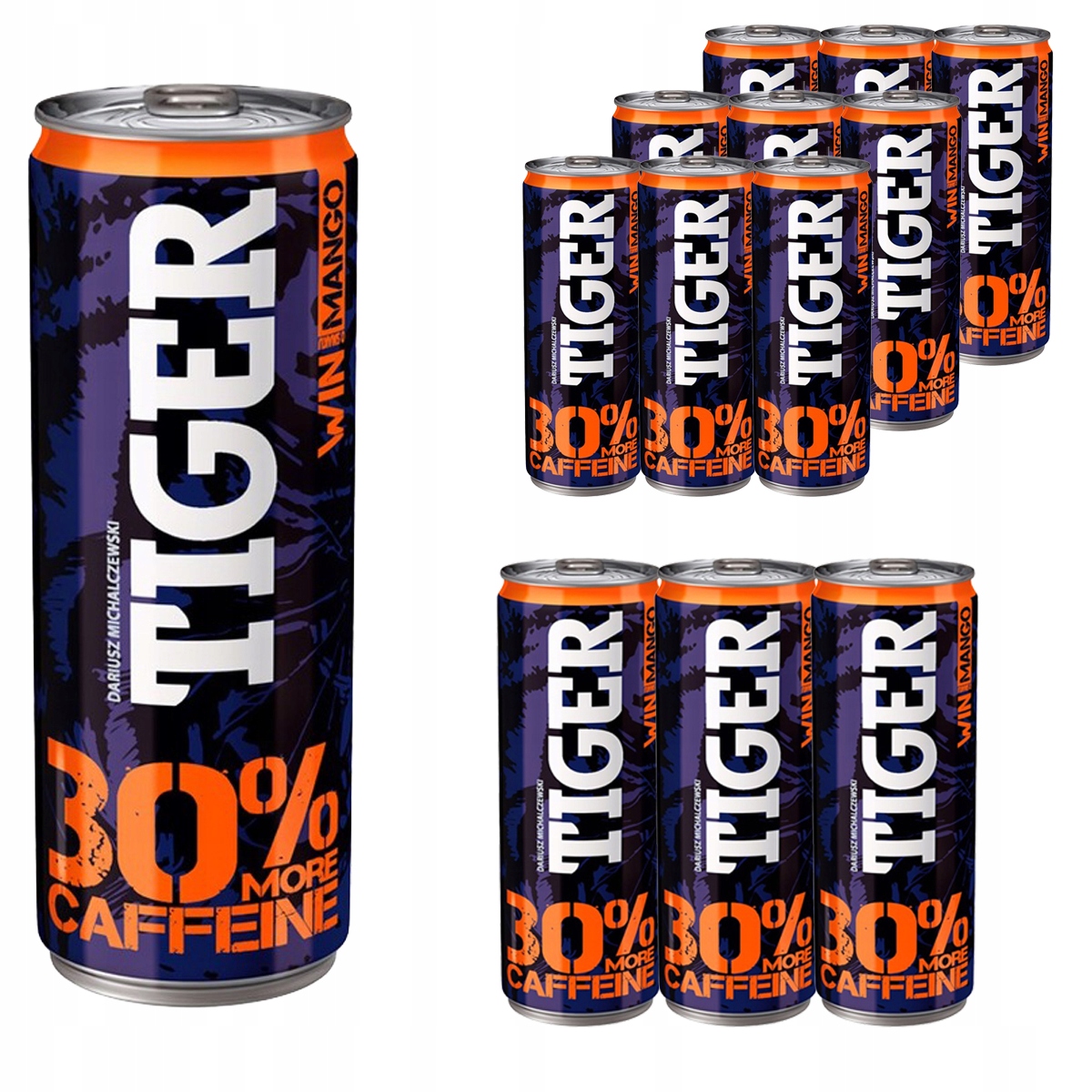 Levně Tiger Win energetický nápoj mango 250 ml 12 ks