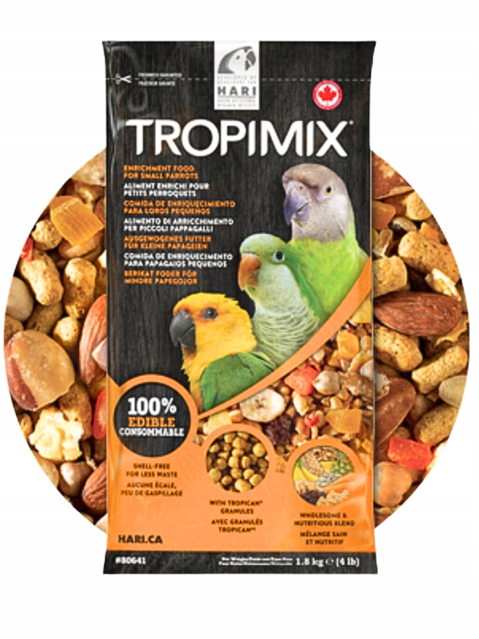 Hagen Hari Tropimix Food Mix – krmivo s granulemi pro malé papoušky 1.8 kg