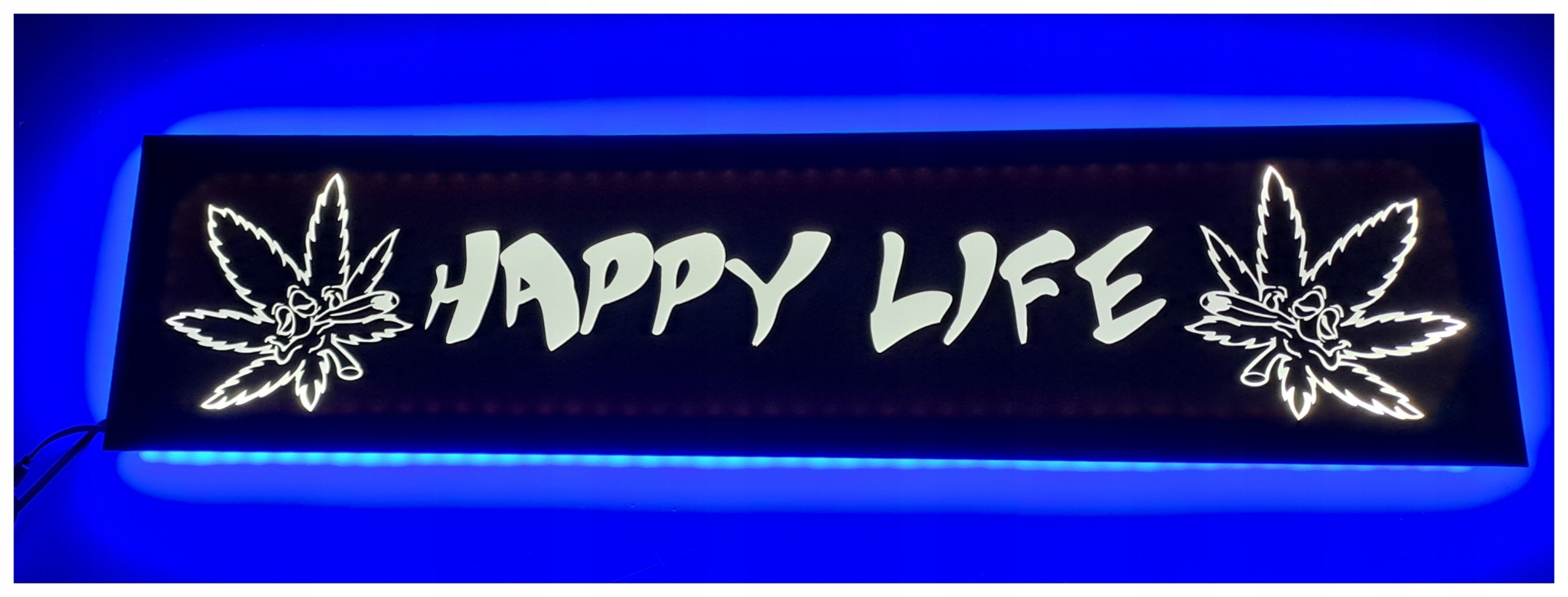 Led tabuľa Happy life nad posteľou man daf scania s podsvietením kabíny Tir