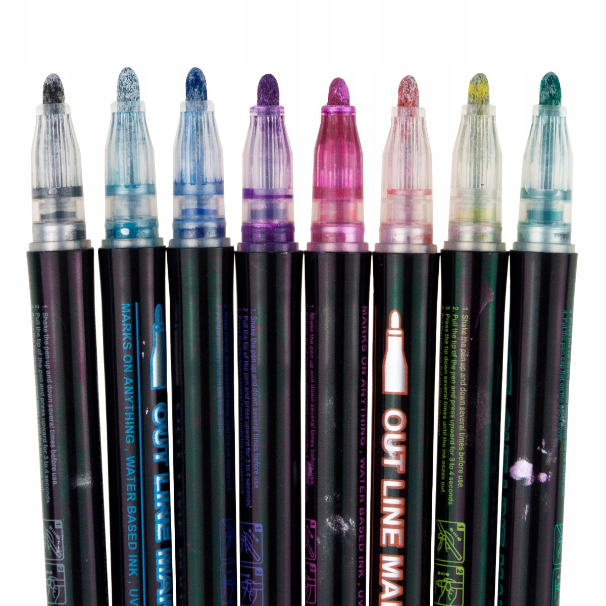 MAZAKI PISAKI FLAMASTRY konturowe 8SZT outline Kod producenta OUT LINE MARKER C135301