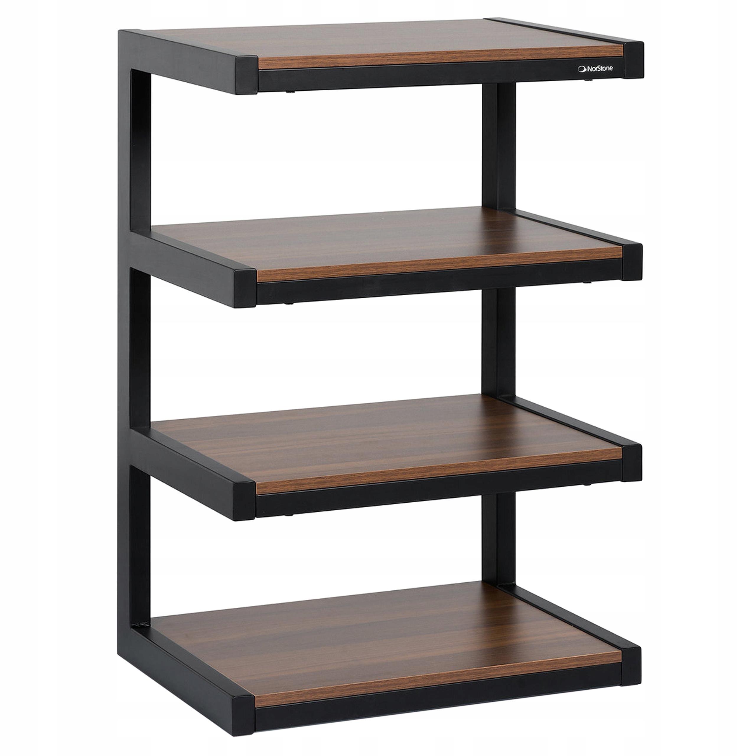 Norstone Esse Hifi Stolik Na Sprzęt Audio Hi-fi Hi-end Czarny Orzech