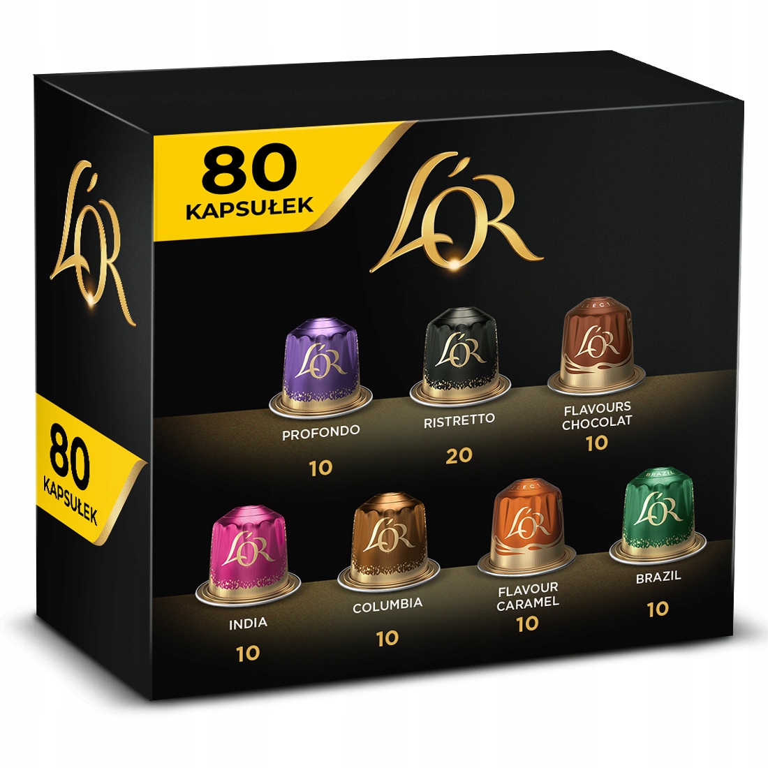 Kapsułki L'or zestaw komp. z Nespresso(r)* 80 szt