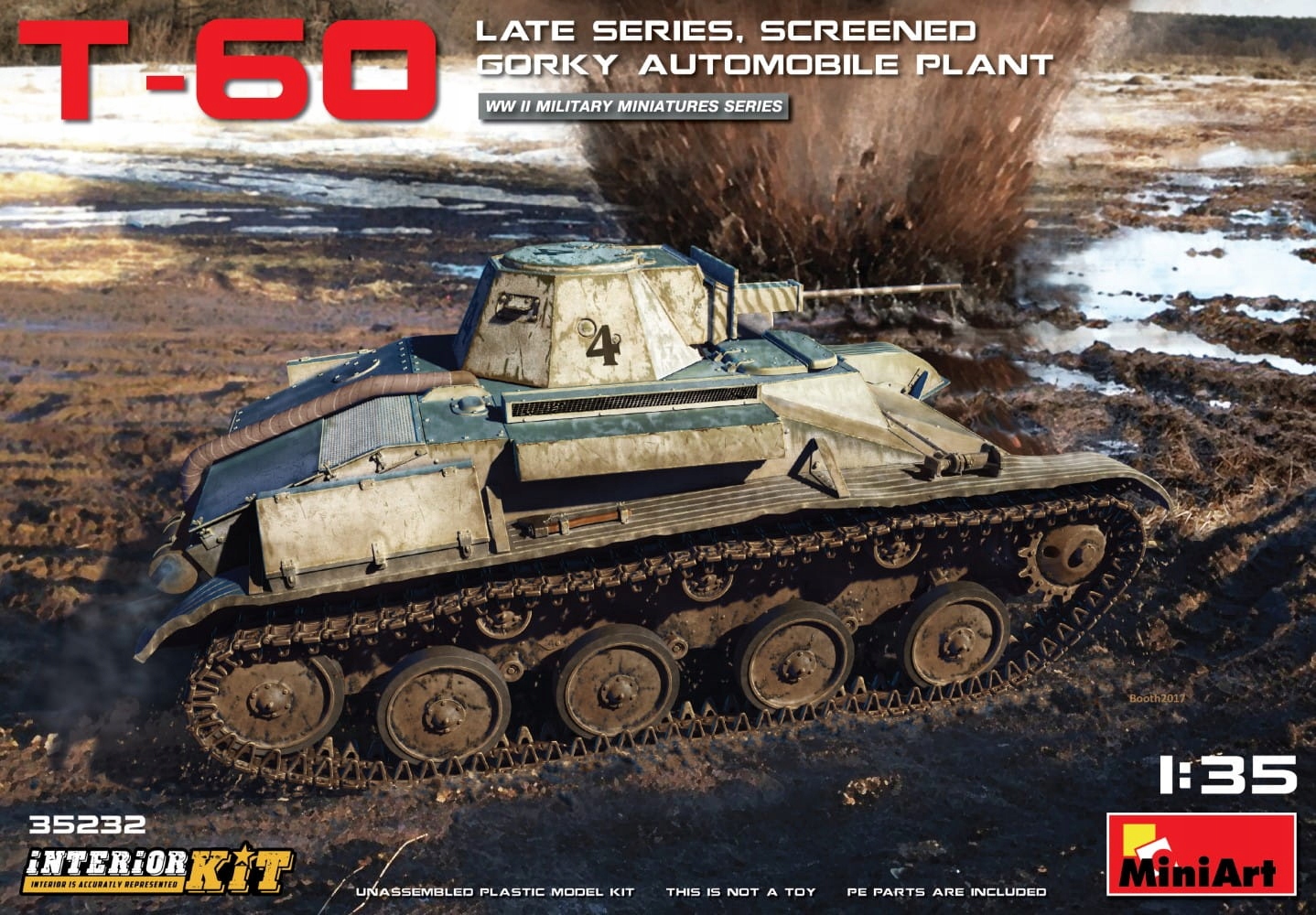 T-60 Late Series, Screened (gorky Automobile Plant) Interior Kit 1:35