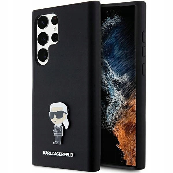Pouzdro pro Samsung Galaxy S24 Ultra Karl Lagerfeld Metal Pin černé