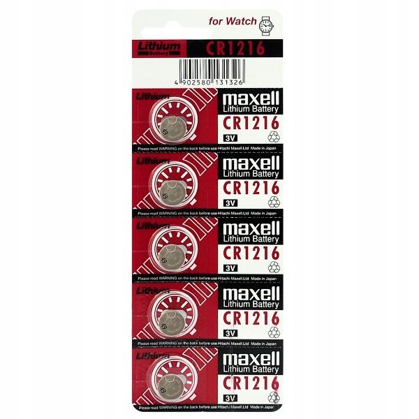

Bateria litowa Maxell CR1216 5 sztuk