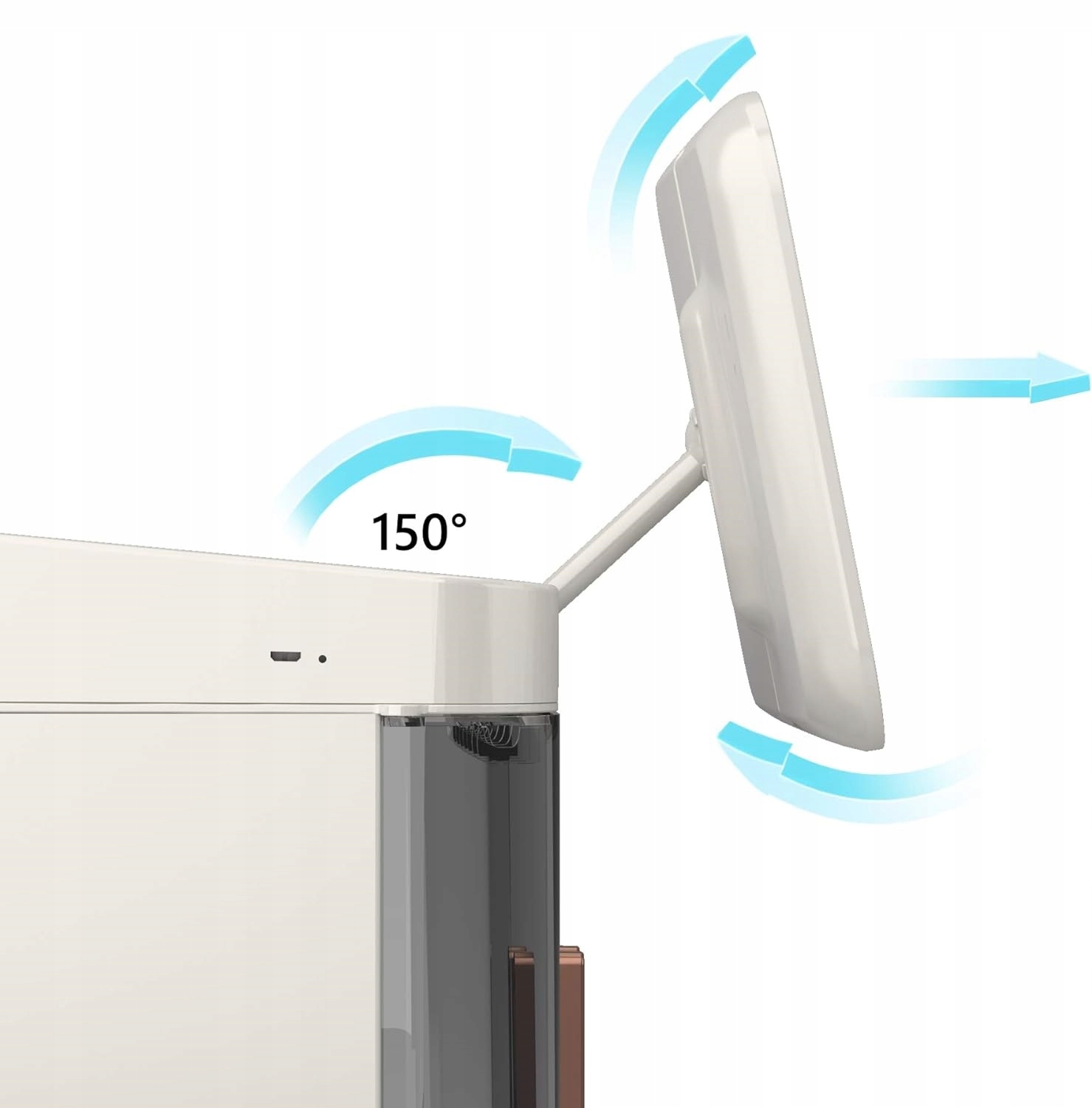 SZKATUŁKA ORGANIZER KUFEREK NA KOSMETYKI SZUFLADY TOALETKA LUSTERKO LED F30 Materiał tworzywo sztuczne