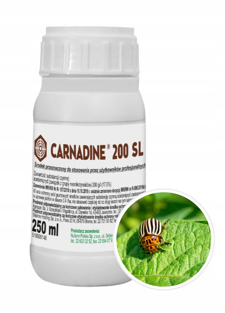 Carnadine 200 Sl 0,25L stonka ziemniaczana mszyca| Acetamipryd Nufarm