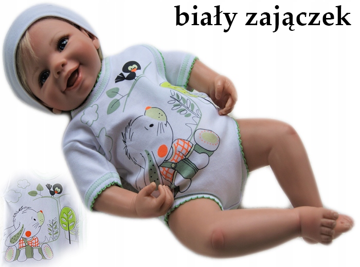 

Body kopertowe pajacyk krótki rękaw 56 z nadrukiem