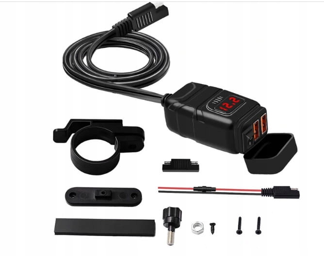 Ładowarka Motocyklowa Zasilacz Gniazdo USB x2 QC3.0 EAN (GTIN) 0070320245757