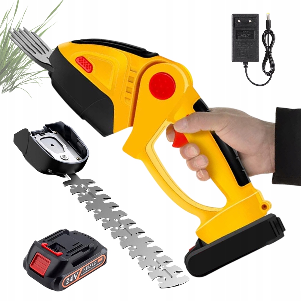 Elektrické Nůžky Na Živý Plot Pro Keře Větví 24V, Bezdrátová Sekačka