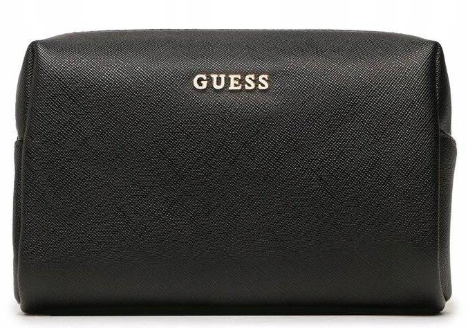 Damska Mała Kosmetyczka Top Zip Guess Czarny Uni PW1525 P3114 Bla