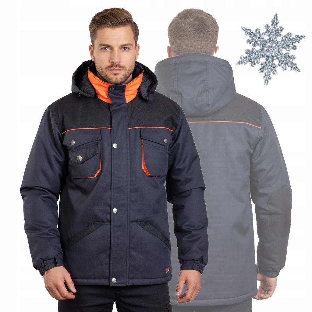 Pánská Zateplená Zimní Pracovní Bunda Oxford