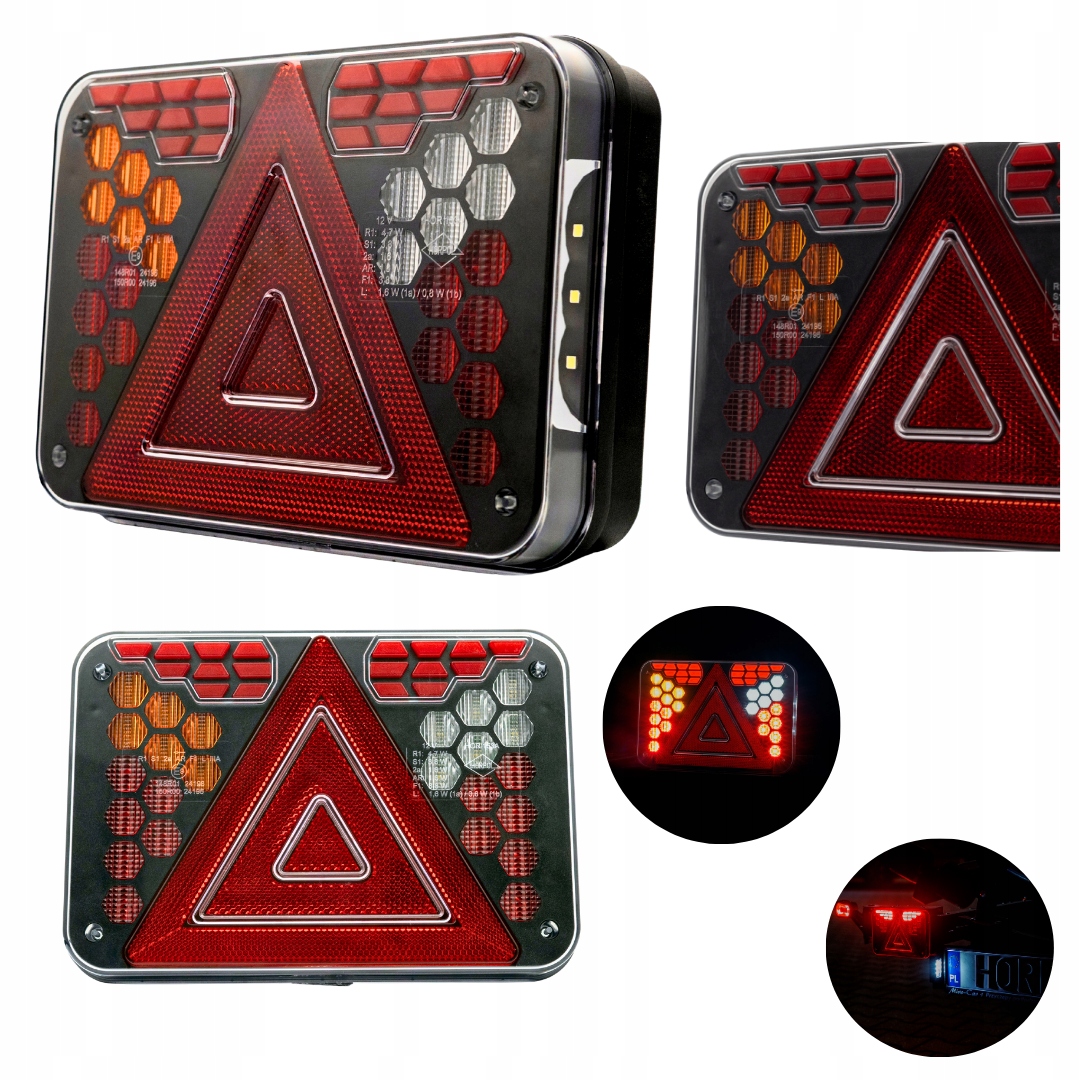 Zadní světlo pro přívěs levé Led kombinované 12V univerzální s kabelem