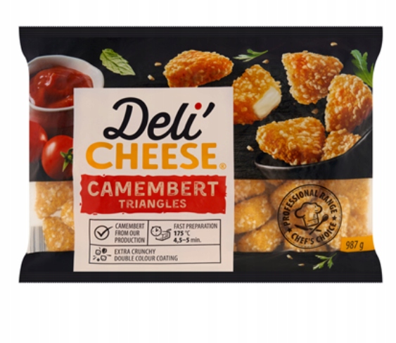 Levně Deli' Cheese Camembertût Panierovaný hermelín 987 g