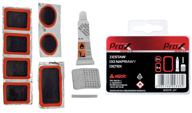 ŁATKI DO DĘTEK ZESTAW NAPRAWCZY PROX 7 ŁATEK KLEJ