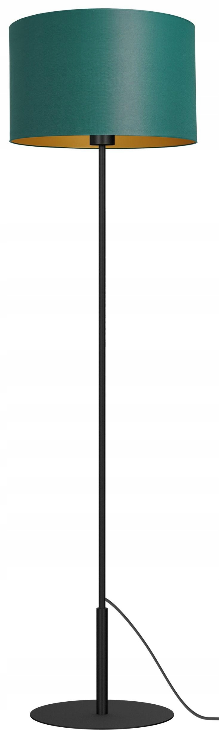 Podlahová lampa Arden Zelený zlatý svietnik 1xE27 150 cm klasická do obývačky