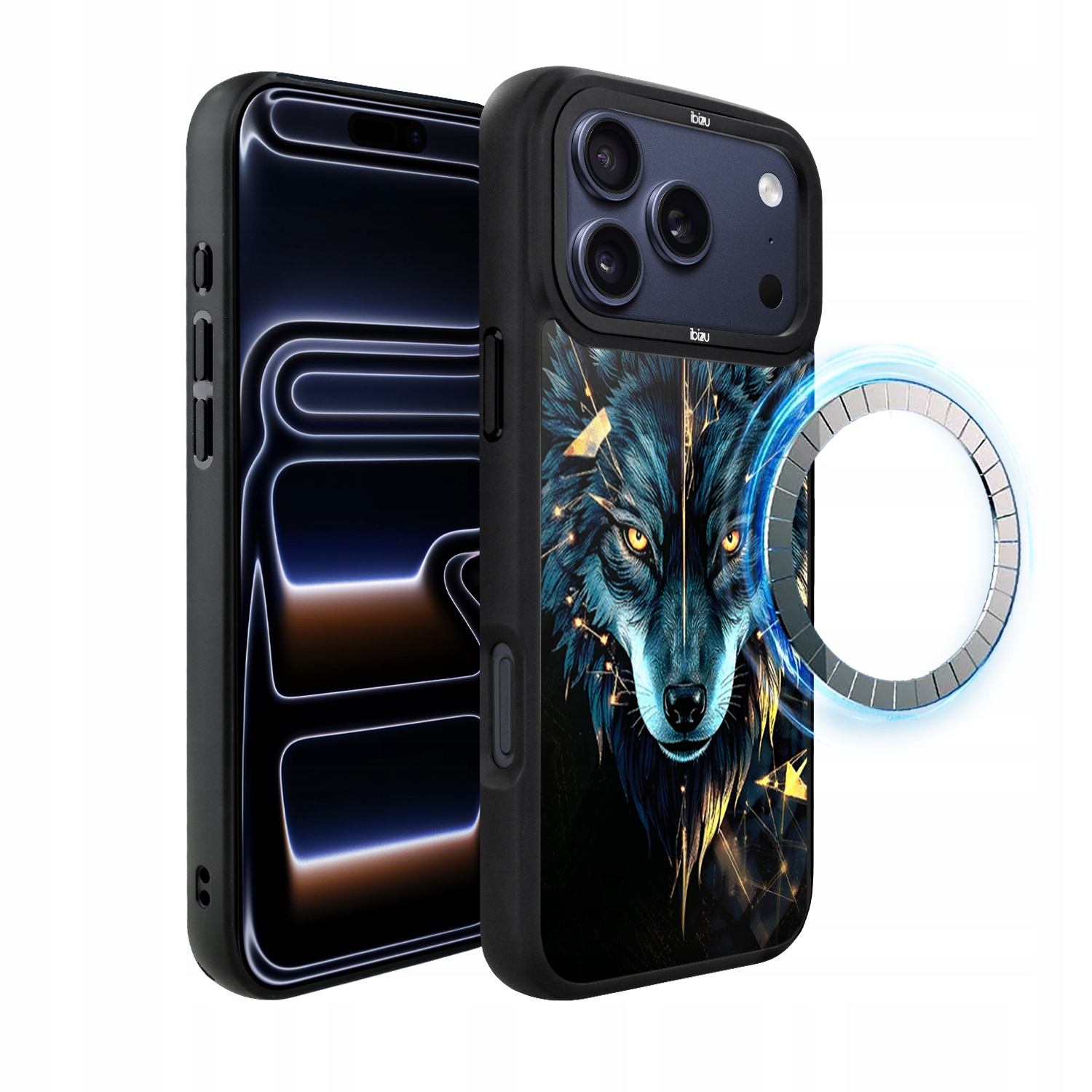 Pouzdro Ibizu DropGuard Matné pro iPhone 17 Pro Max s MagSafe, Wolf of Power