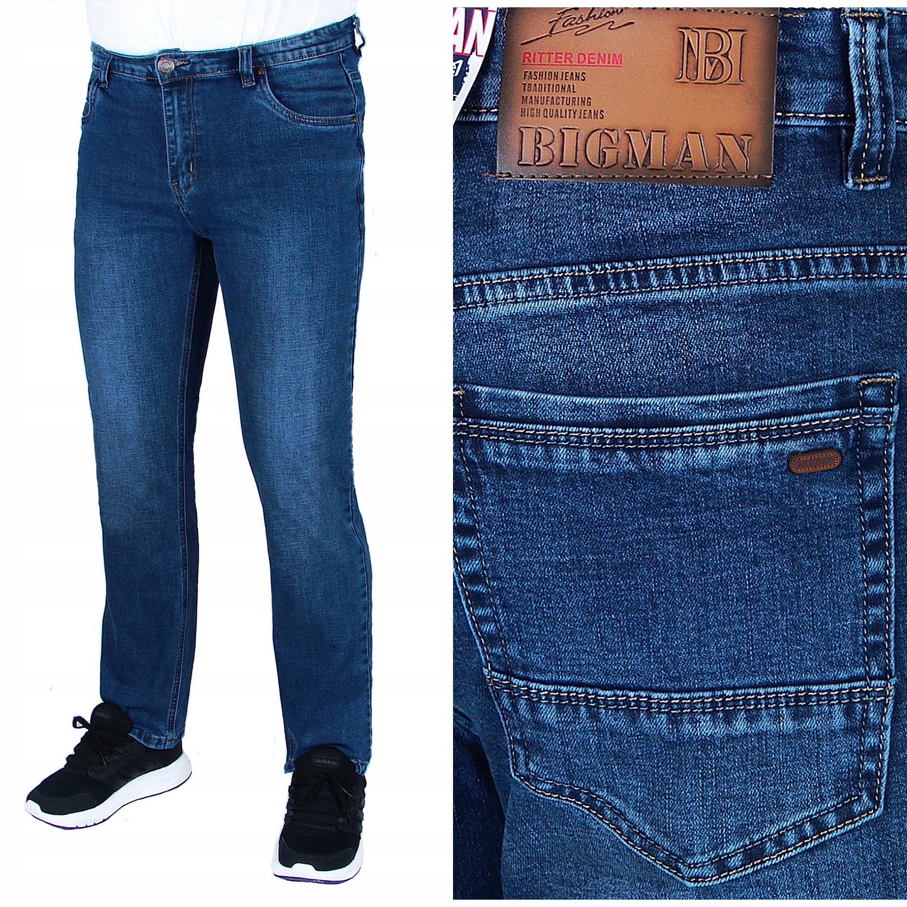 Pánské Džínové Kalhoty W 40 L 32 W106 108 cm