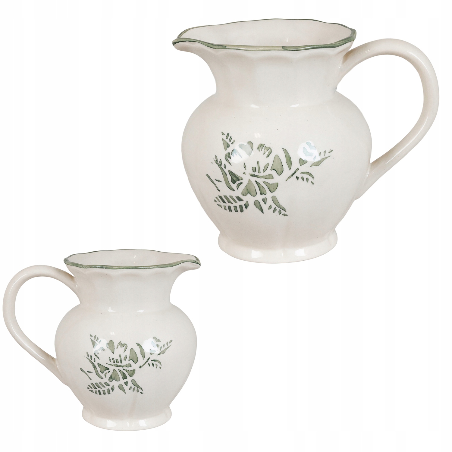 Čajová Konvice ručně malovaná retro vintage keramická 1L