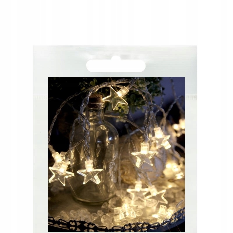 

I rozświeciły się gwiazdki. Łańcuch led na baterie