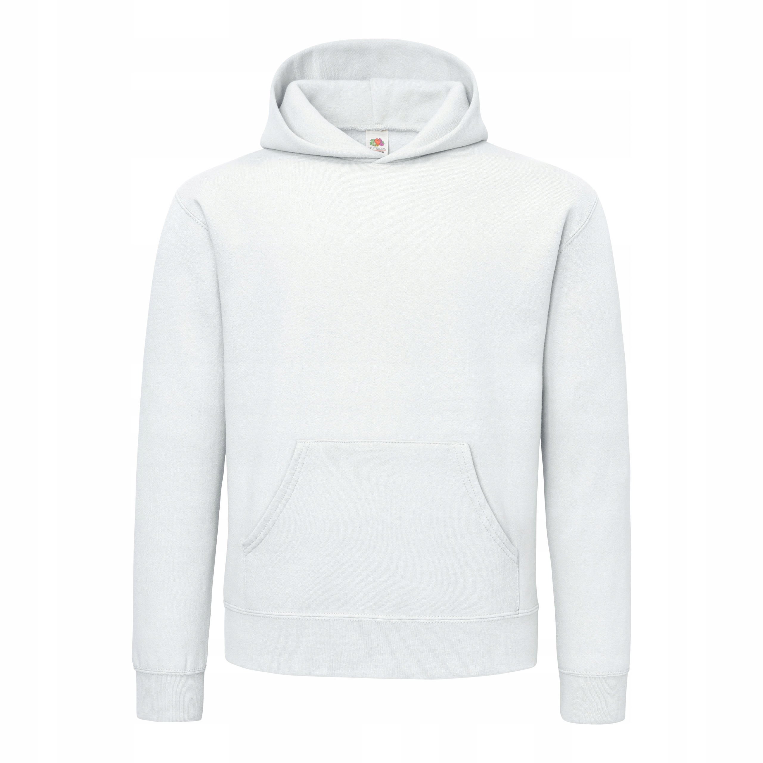 Pánská mikina s kapucí Supercotton Fruit of the Loom Bílá 4XL