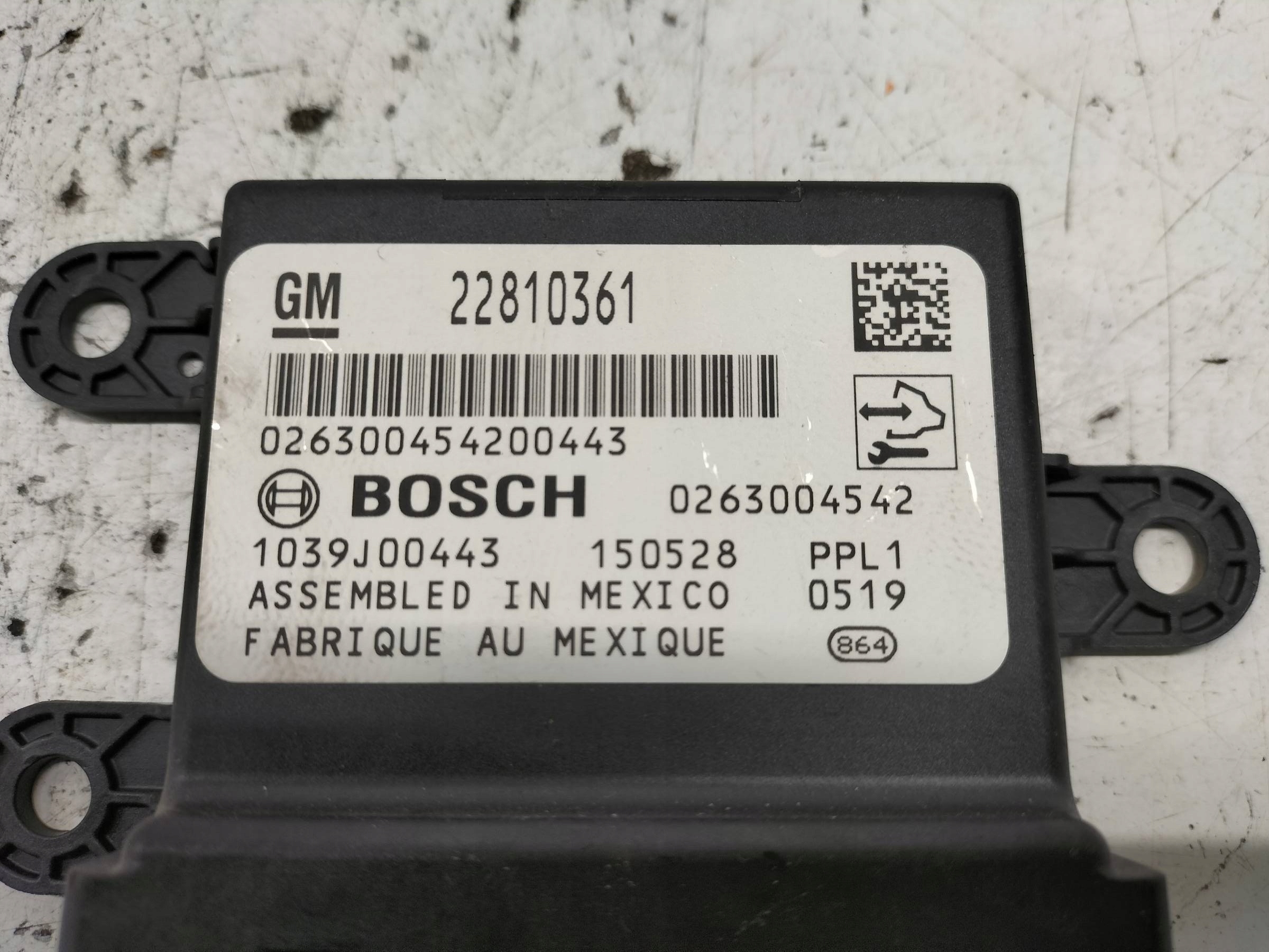 modulo PDC parcheggio 22810361 0263004542 Opel Astra IV (2009- 2020 ) J