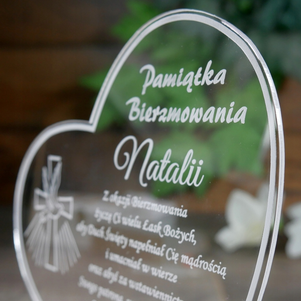 Prezent na Bierzmowanie Pamiątka Bierzmowania Długość 20 cm