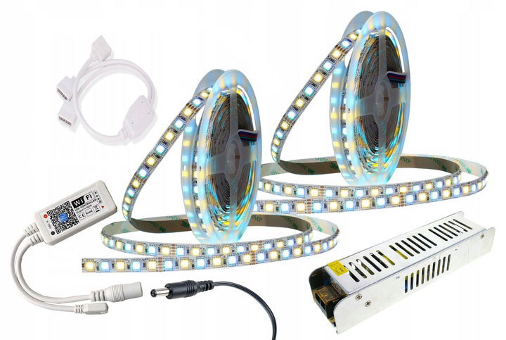 Set Led pásek Rgbw 10 m WiFi Ios Android