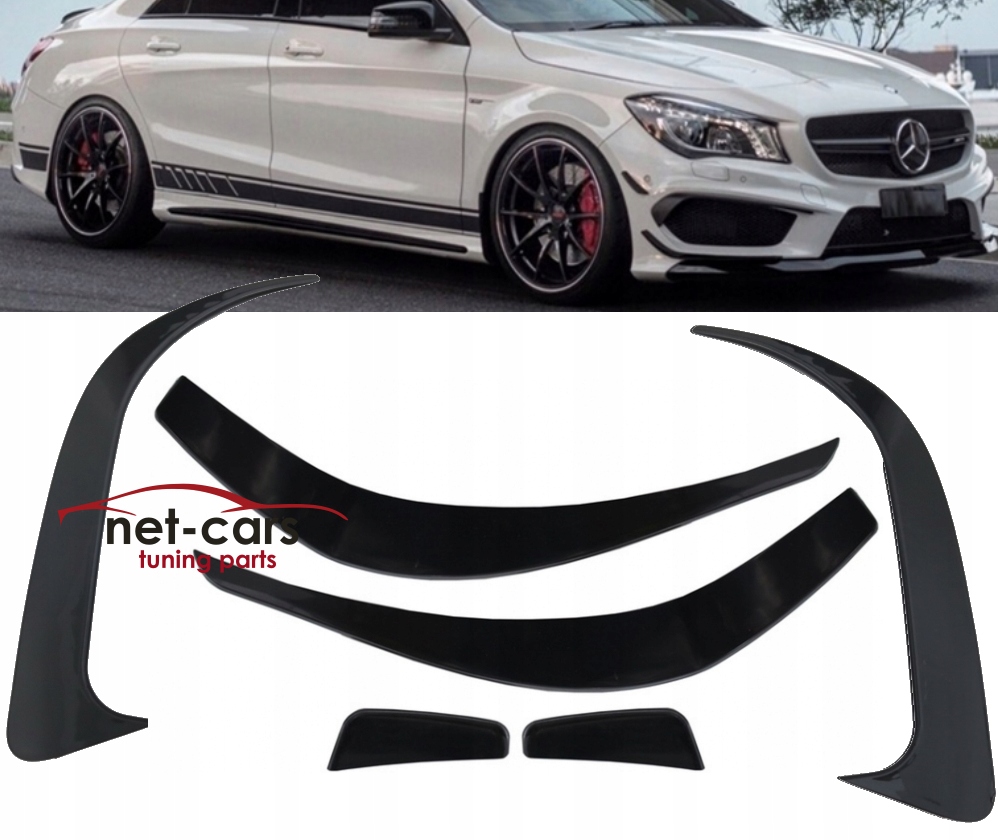 DOKLADKA SPLITER AERO MERCEDES CLA C117 A45 AMG PT