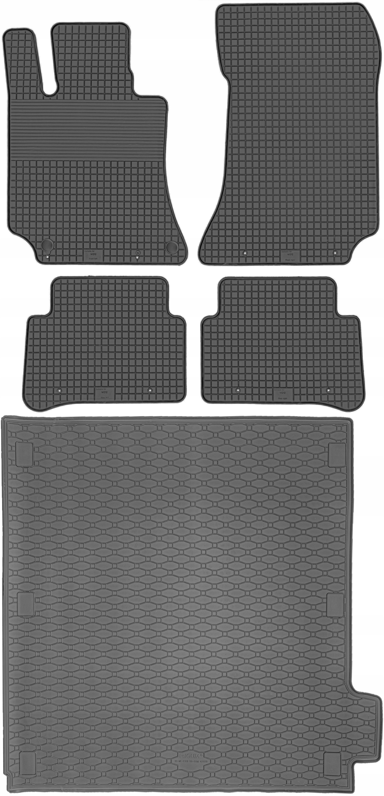 Mercedes E-Klasa W212 Kombi 2009-2016 Sada Koberce batožinový priestor