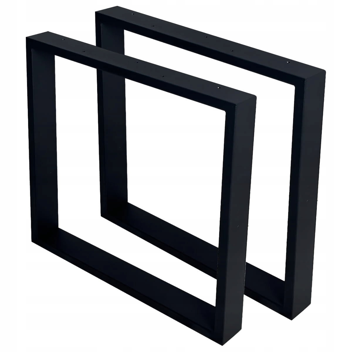Kovové nohy 50x40 pro lavici, stolek loft černý profil 6x2 sada 2 ks