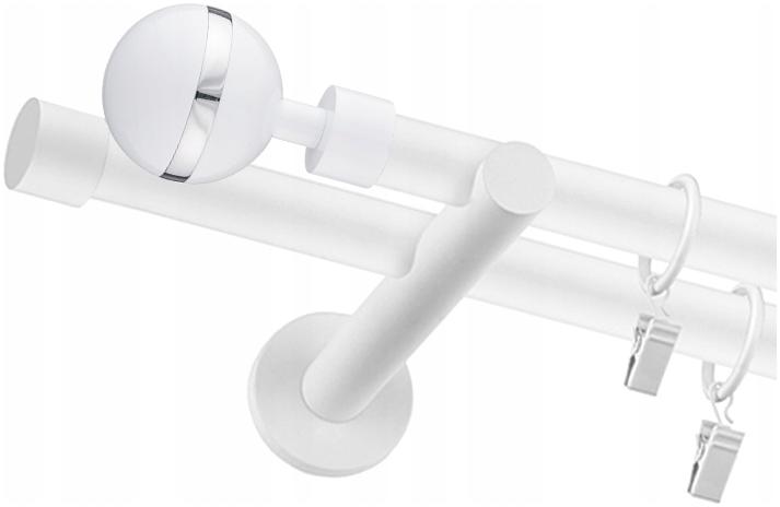 

Karnisz Podwójny Biały Fi 25+19mm 360cm Różne