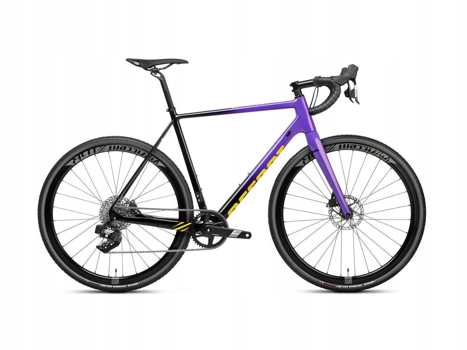 Rower przełajowy Accent CX-One Carbon Apex Axs violet-yellow L +eBon 250 zł
