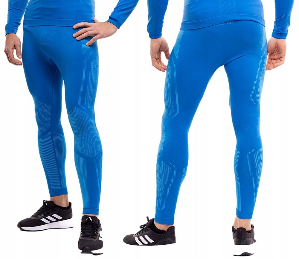 Pánské legíny 4F Termoaktivní Tepelné Zateplené Modré vel. L/XL