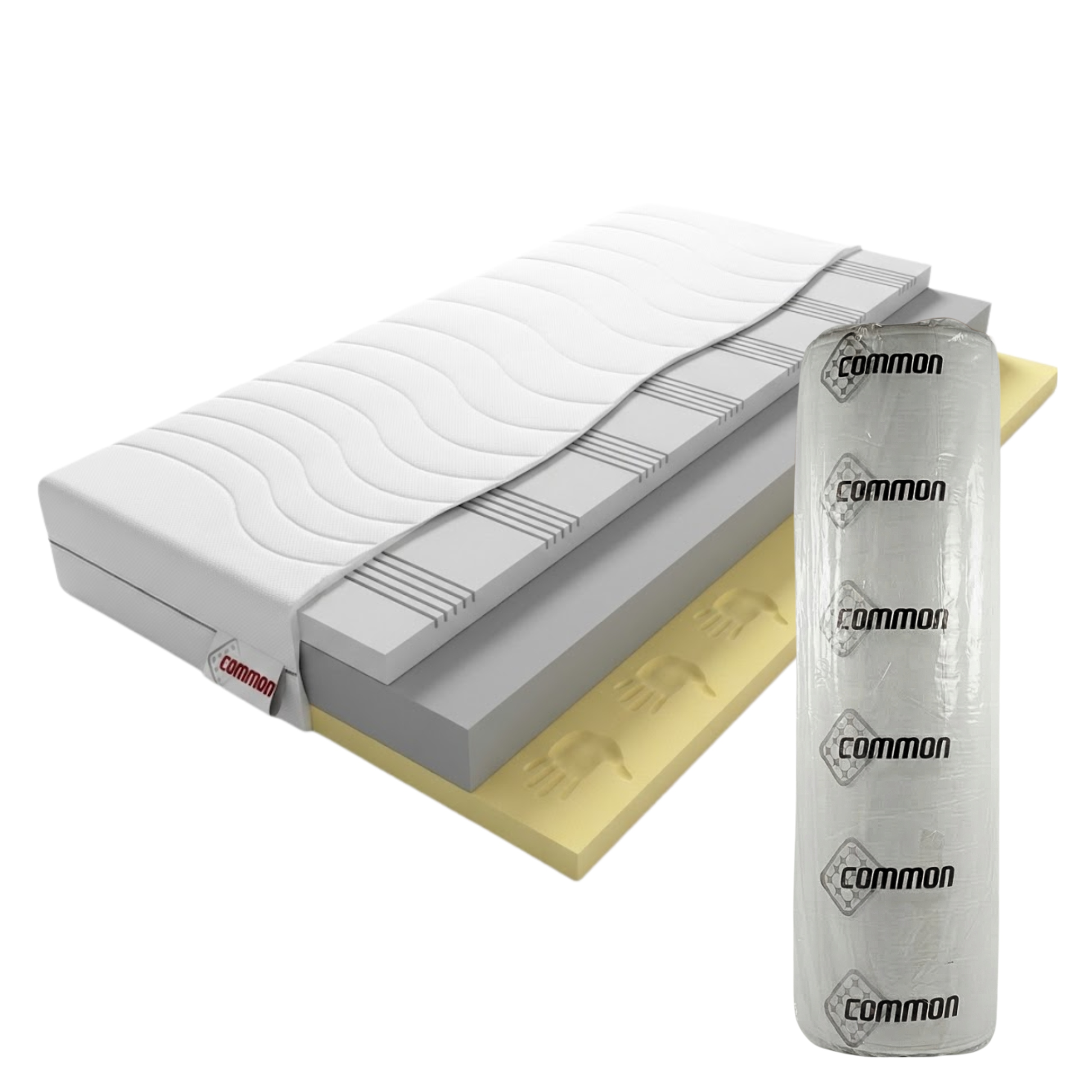 Materac 140x200 Piankowy H3 Fuko 20cm Średnio Twardy 7 Stref Dwustronny