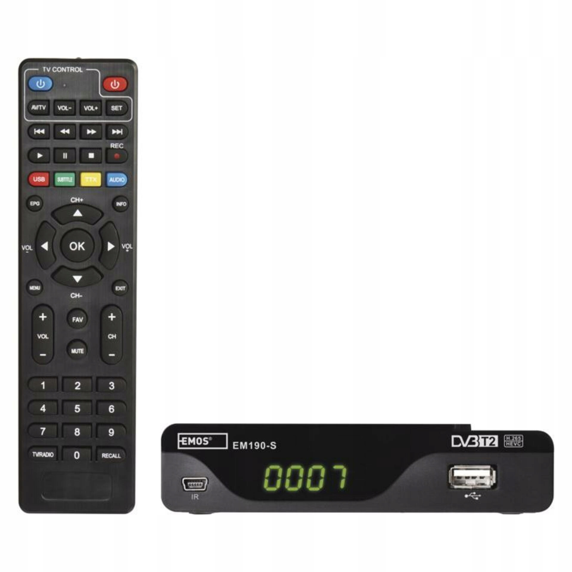 Emos Set-top box EM190-S Hd Hevc H265 (DVB-T2) 2520236400