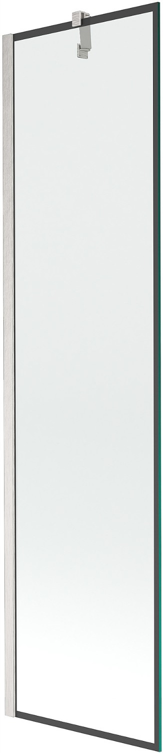 Mexen Next sprchová zástěna 1-dílná 50 x 150 cm, černý vzor, broušený nikl