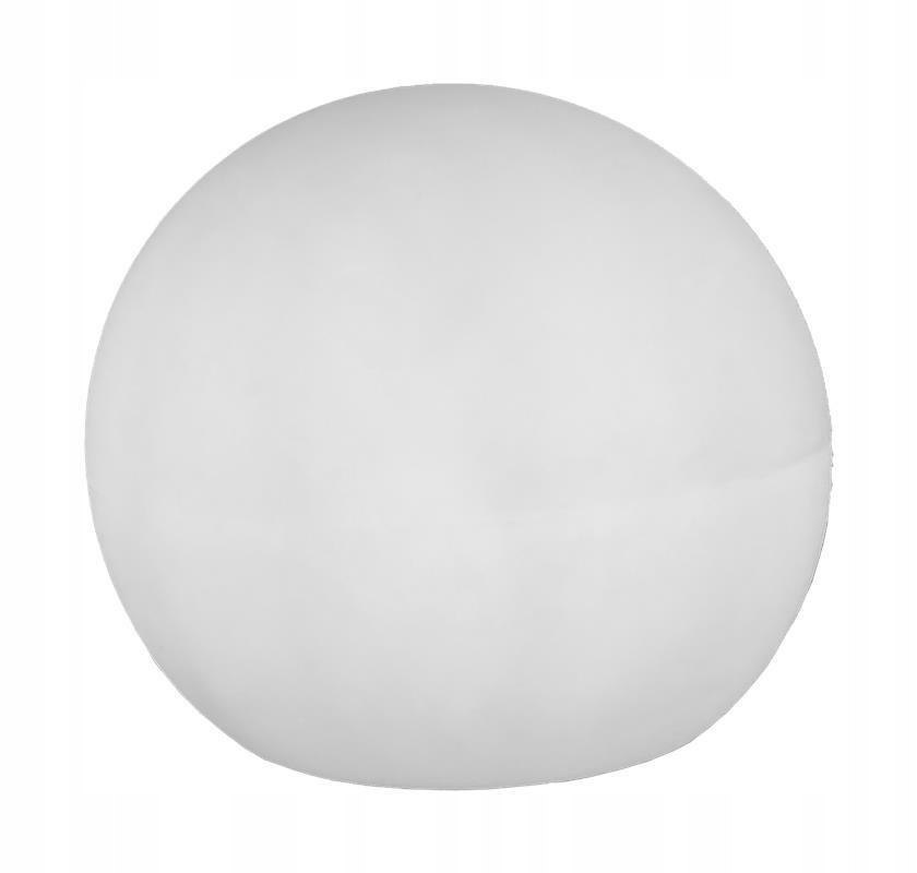 Lampa ogrodowa stojąca LED Biała tworzywo okrągła