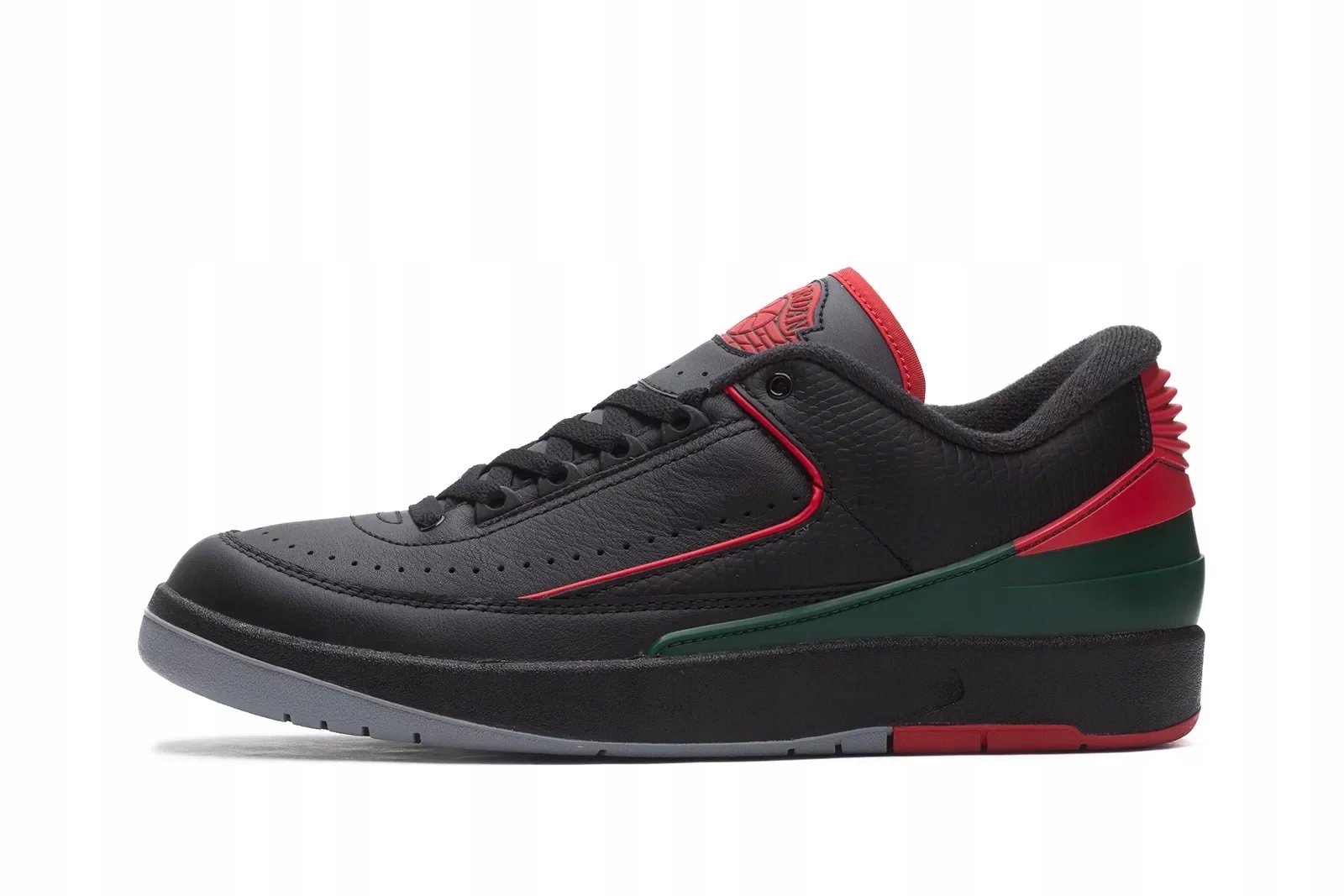 Nike Air Jordan 2 Retro Low Black Red Grey Eu Velikost 44.5 DV9956 006