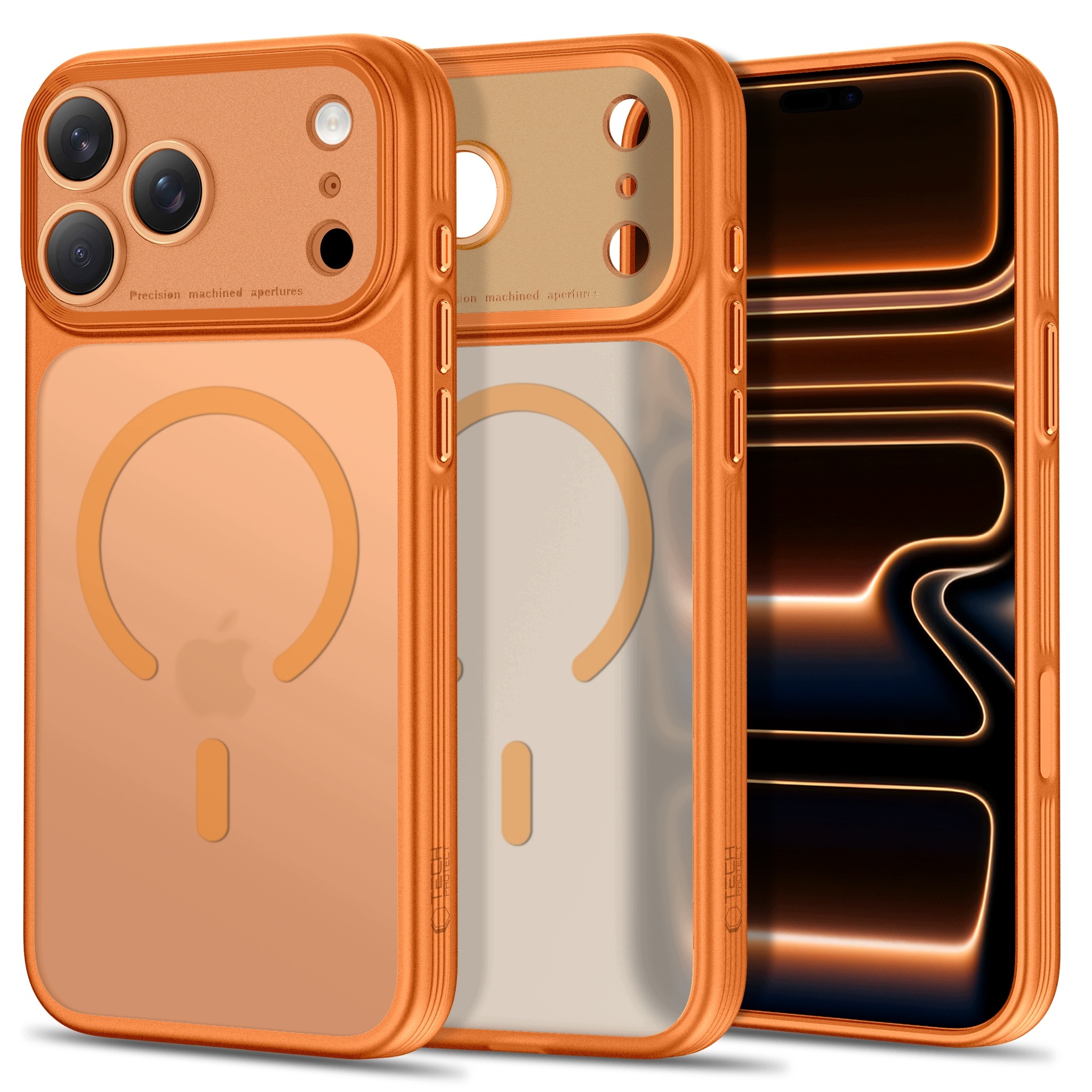 Tech- Protect Magprime MagSafe Cc iPhone 17 Pro 18 Pro Matte Cosmic Orange