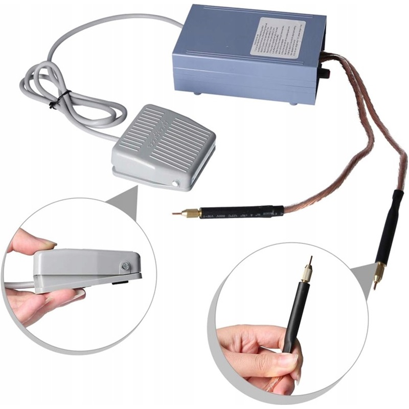 Přenosná bodová svařovací stroj s vysoce výkonným pedálem pro domácí použití