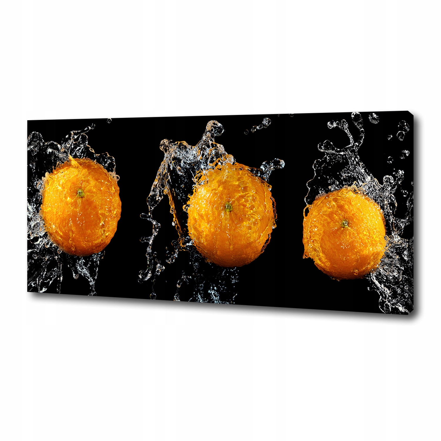 

Foto obraz na płótnie Pomarańcze i woda 125x50 cm