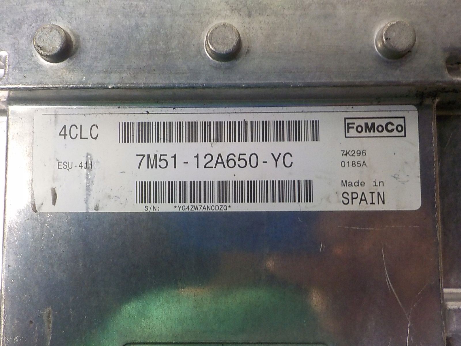 FORD FOCUS C-MAX Computer Bedienteil 7M51-12A650-YC 4CLC