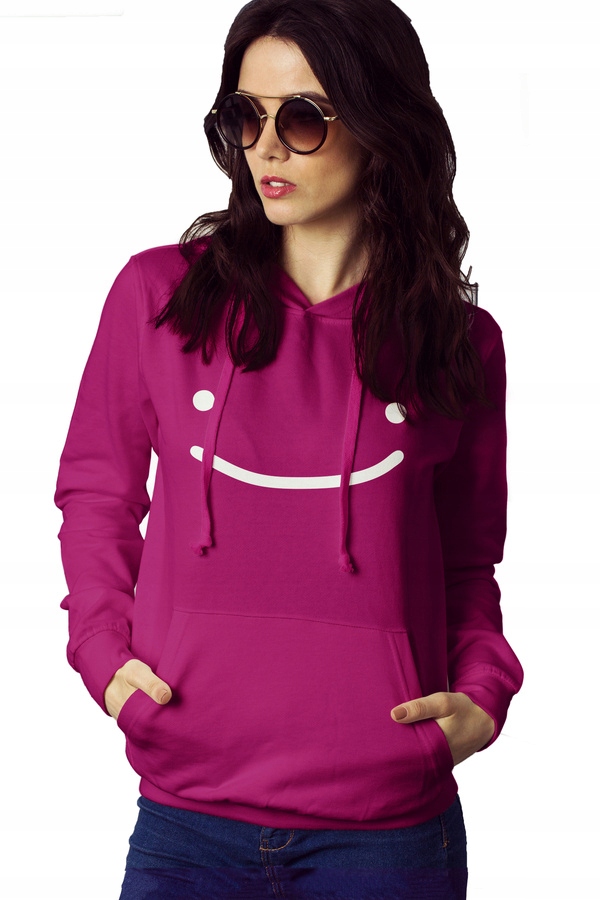 

Bluza damska Dream kangurka Minecraft malinowa S