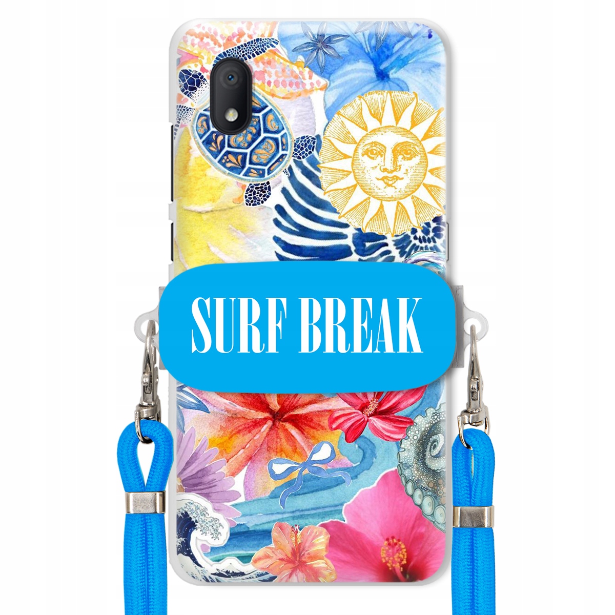 Pouzdro pro Samsung S25 Edge Crossbody vodítko modré držák Surf Break Lata