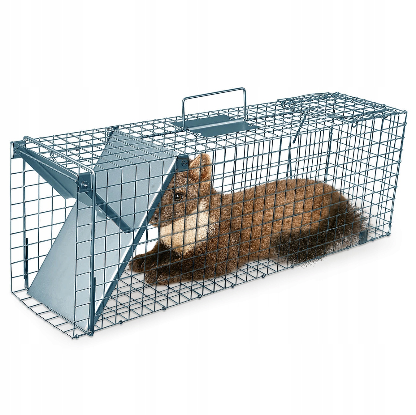 Pułapka Żywołowna Na Kuny Koty Norki 77X20X27 CM Klatka Na Kuny Kunołapka