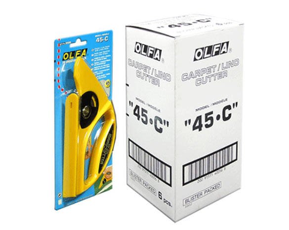 NÓŻ ZE ŚLIZGIEM DO CIĘCIA WYKŁADZIN PCV DYWANOWYCH Marka Olfa