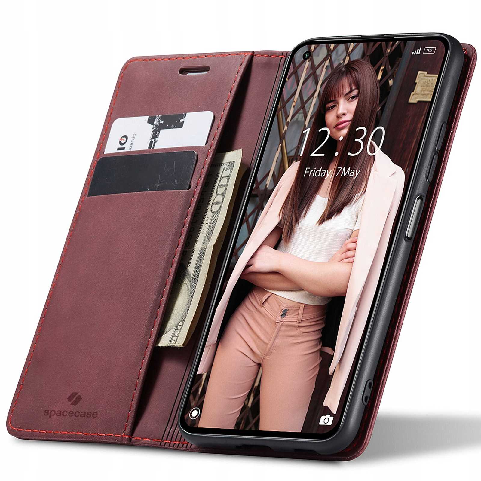 Spacecase Peněženka Mi 10T Lite červená