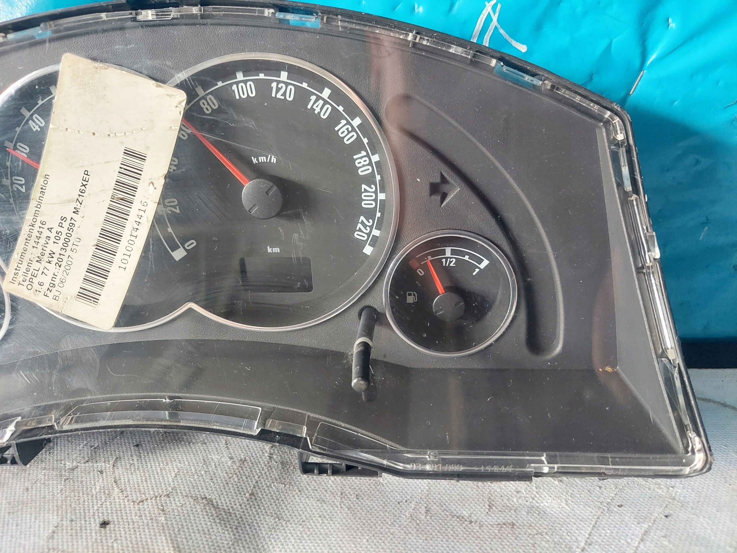 dials clock MERIVA A 1.6 16V 13214771LP